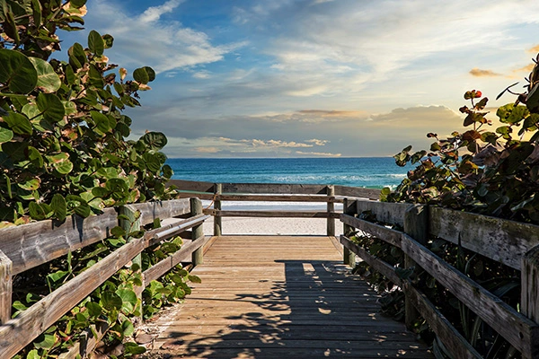 Beach with Boardwalk